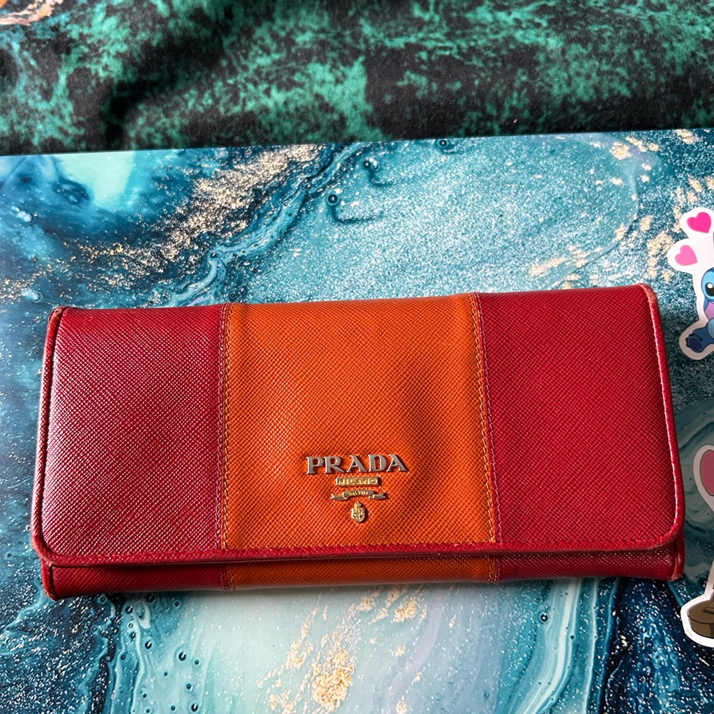 Two Toned Prada Wallet